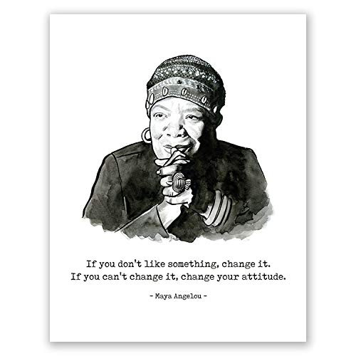 AtoZStudio A92 Maya Angelou Quotes Poster // Wall Art Print // Home Decor // American Poet // Civil Rights Activist (11x14) AtoZStudio A92 Maya Angelou Quotes Poster // Wall Art Print // Home Decor // American Poet // Civil Rights Activist (11x14)