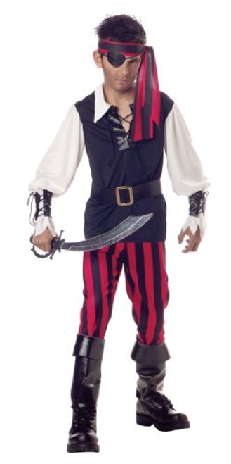 Cutthroat Pirate Costume - Child Large(10-12)