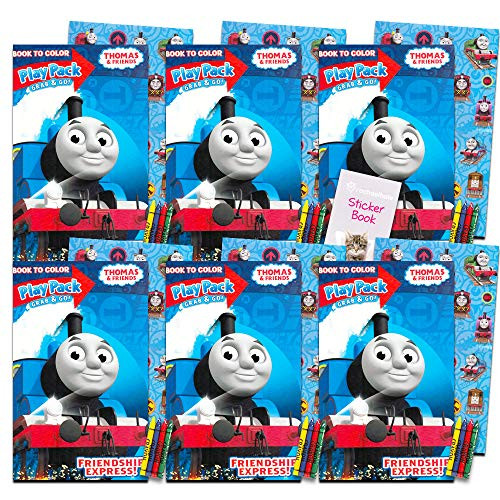 Thomas and Friends Ultimate Party Favors Packs -- 6 Sets with Stickers, Coloring Books, Crayon, and More (Thomas and Friends Party Supplies)