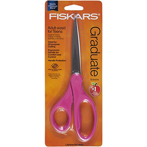 Fiskars 8 Inch Graduate Scissors, Color May Vary (01-005358)