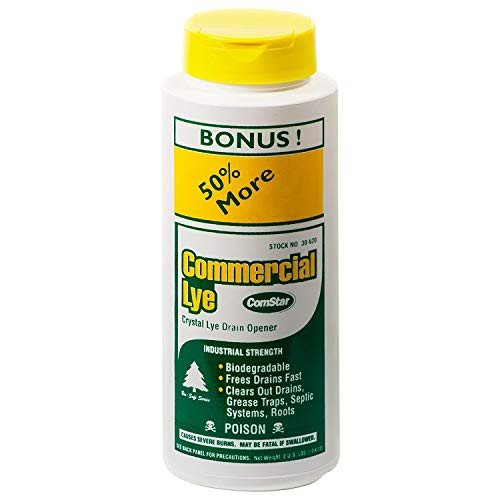 Comstar 30-620"Pure Lye Crystal Drain Opener, 2Lb