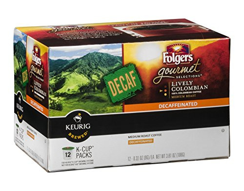 Folger's Gourmet Lively Colombian Decaffeinated 12 Ct. K-cups