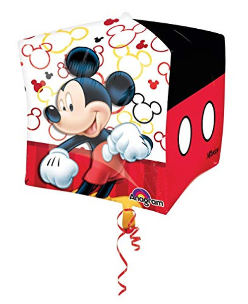 Anagram International Mickey Mouse Cubez Balloon Pack, 15", Multicolor Anagram International Mickey Mouse Cubez Balloon Pack, 15", Multicolor