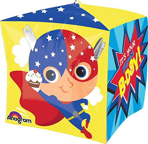 Anagram International Its Your Super Birthday Cubez Balloon Pack, 15", Multicolor Anagram International Its Your Super Birthday Cubez Balloon Pack, 15", Multicolor