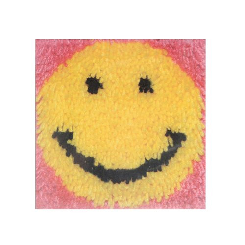Caron Wonderart Latch Hook Kit 8"X8"-Smile