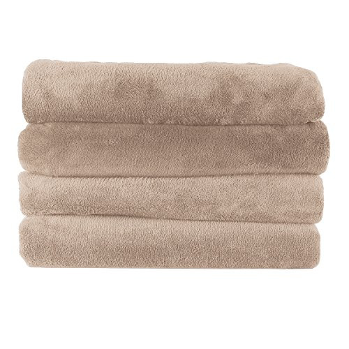 Sunbeam Heated Throw Blanket | Microplush, 3 Heat Settings, Sand - TSM8TS-R783-25B00