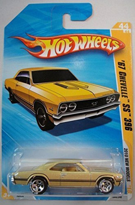 HOT WHEELS 2010 NEW MODELS GOLD '67 CHEVELLE SS 396 BF GOODRICH TIRES 5 SPOKE 44/44 HOT WHEELS 2010 NEW MODELS GOLD '67 CHEVELLE SS 396 BF GOODRICH TIRES 5 SPOKE 44/44