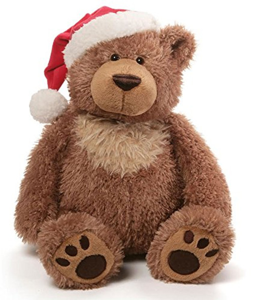 GUND Slumbers Teddy Bear Stuffed Plush Animal Exclusive Version with Santa Hat for Christmas GUND Slumbers Teddy Bear Stuffed Plush Animal Exclusive Version with Santa Hat for Christmas