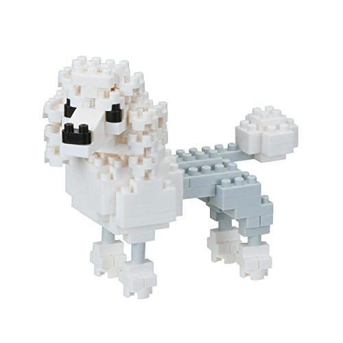 Nanoblock Poodle Building Kit, White