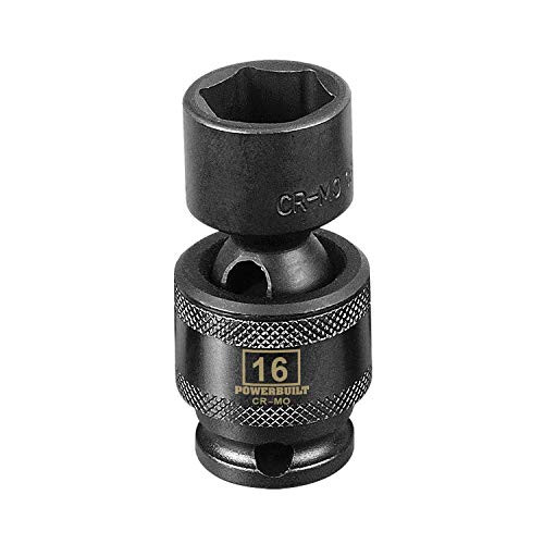 Powerbuilt 3/8" Drive 6 Pt. Metric Universal Impact Socket 16mm - 647227