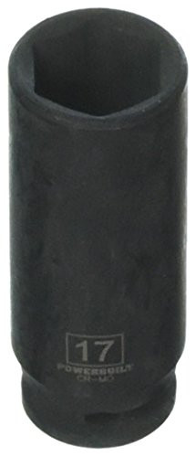 Powerbuilt 3/8" Drive 6 Pt. Metric Deep Impact Socket 17mm - 647267