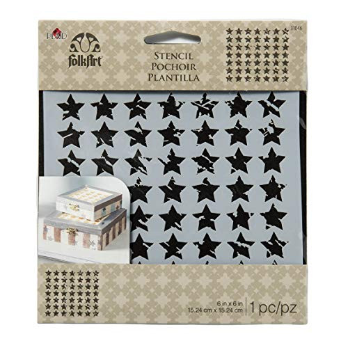 FolkArt Distressed Stars Stencil