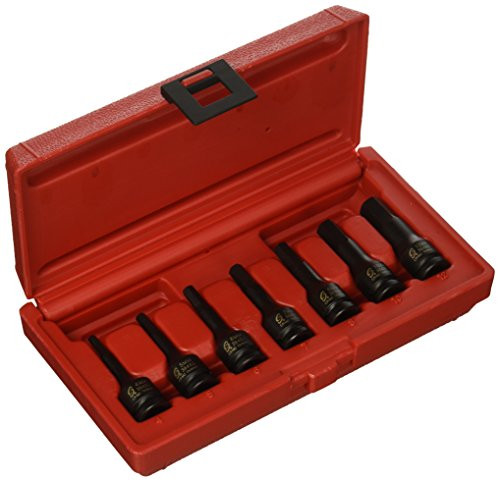 Sunex 3648 7 Piece 3/8" Drive Metric Impact Hex Driver Set