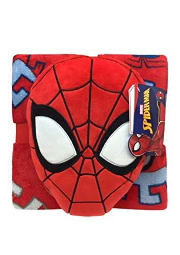 Jay Franco Marvel Spiderman 2 Piece Nogginz Pillow and Blanket Set