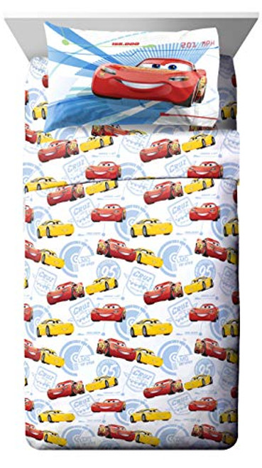 Jay Franco Disney Pixar Cars High Tech Full Sheet Set - 4 Piece Set Super Soft and Cozy Kids Bedding Features Lightning McQueen - Fade Resistant Microfiber Sheets (Official Disney Pixar Product) Jay Franco Disney Pixar Cars High Tech Full Sheet Set - 4 Piece Set Super Soft and Cozy Kids Bedding Features Lightning McQueen - Fade Resistant Microfiber Sheets (Official Disney Pixar Product)