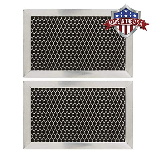 GE JX81J, WB02X11124, WB06X10823 Microwave Recirculating Charcoal Filter (Made in USA) (2-Pack)