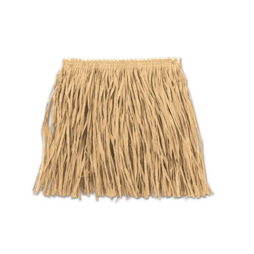 Beistle 54582-N Child Mini Hula Skirt for Halloween Party, 22-Inch Width by 12-Inch Length