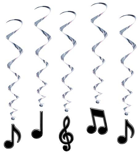 Musical Note Whirls (5/Pkg)