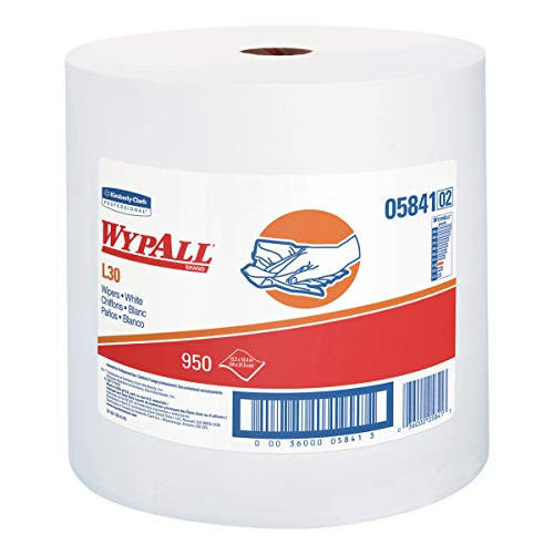 WypAll 05841 L30 Towels, 12 2/5 x 13 3/10, White,