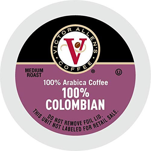 100% Colombian for K-Cup Keurig 2.0 Brewers, 42 Count, Victor Allens Coffee Medium Roast Single Serve Coffee Pods 100% Colombian for K-Cup Keurig 2.0 Brewers, 42 Count, Victor Allens Coffee Medium Roast Single Serve Coffee Pods