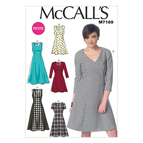 McCall's Patterns M7189 Misses'/Miss Petite Dresses Sewing Template, E5 (14-16-18-20-22)