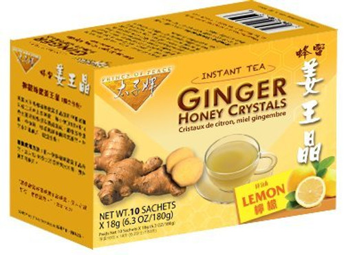 Prince of Peace Ent., Inc. Ginger Honey Crystals 10 sachets