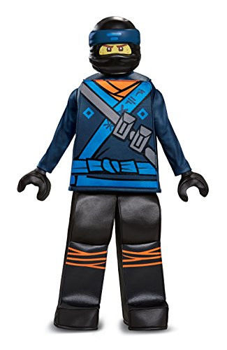 Disguise Jay Lego Ninjago Movie Prestige Costume, Blue, Large (10-12)