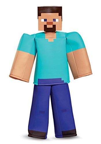 Steve Prestige Minecraft Costume, Multicolor, Large (10-12)
