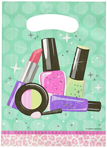 Creative Converting 317720 8 Count Spa Party Supplies Loot Bags, Multicolor