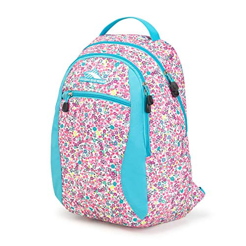 High Sierra Curve Backpack, Prairie Floral/Tropic Teal, 18.5 x 12.5 x 8.5-Inch