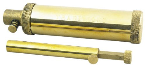 Traditions Performance Firearms Muzzleloader Hunter Flask and Powder Measure, 5 to 120 Grains (Brass)