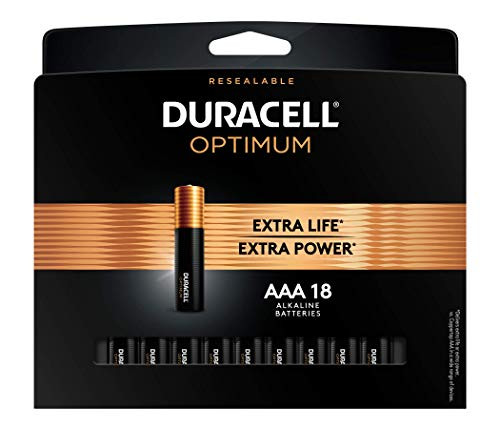 Duracell Optimum AAA Batteries | 18 Count | Long Lasting Triple A Battery | Alkaline AAA Battery (5009565)