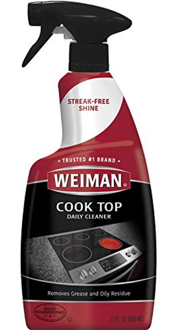 Weiman Cooktop Cleaner and Polish 22 Fluid Ounces - Daily Cleaner - Shines and Protects Glass and Ceramic Smooth Top Ranges - Gentle Formula Weiman Cooktop Cleaner and Polish 22 Fluid Ounces - Daily Cleaner - Shines and Protects Glass and Ceramic Smooth Top Ranges - Gentle Formula