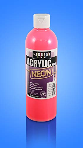 Sargent Art 16oz Neon Acrylic Paint, Pink