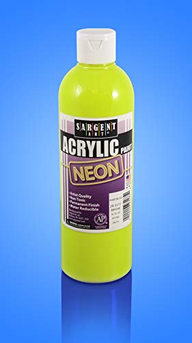 Sargent Art 16oz Neon Acrylic Paint, Chartreuse