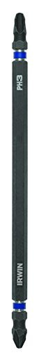 IRWIN Tools 1882435 Impact Performance Series Double-Ended Screwdriver Number-2 Phillips Power Bit with 6-Inch Length