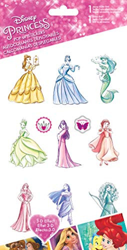 Trends International Disney Princess - Pop Up Stickers - 4 X 8, Multi