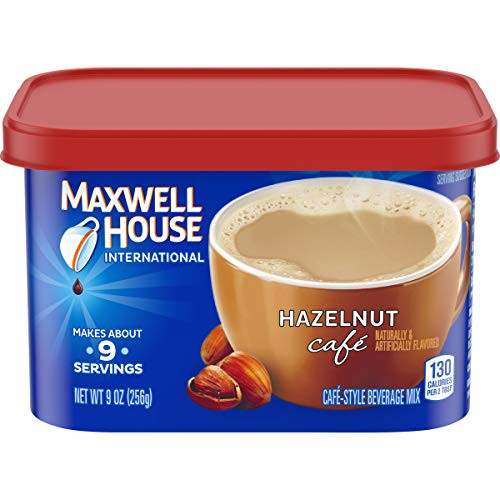 Maxwell House International Hazelnut Café Instant Coffee (9 oz Canisters, Pack of 4) Maxwell House International Hazelnut Café Instant Coffee (9 oz Canisters, Pack of 4)
