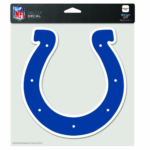NFL Indianapolis Colts 8-by-8 Inch Diecut Colored Decal