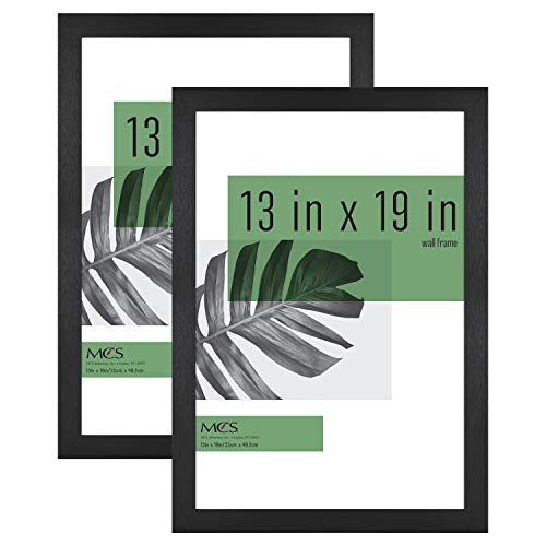 MCS Industries 63793 13x19 Inch 2-Pack, Black Woodgrain Studio Gallery Frame, 13x19, 2 Count