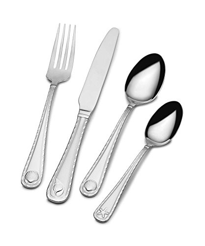 Towle Everyday Antigua 16-Piece Flatware Set, Stainless Steel