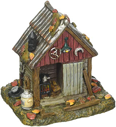 Department 56 Halloween Collections Backwoods Tool Shed Figurine Village Accessory, Multicolor