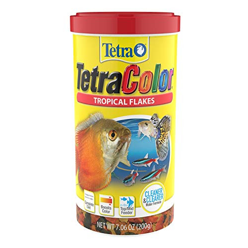 Tetra Tropical Color Flakes 7.06 Ounces, Clear Water Advanced Formula