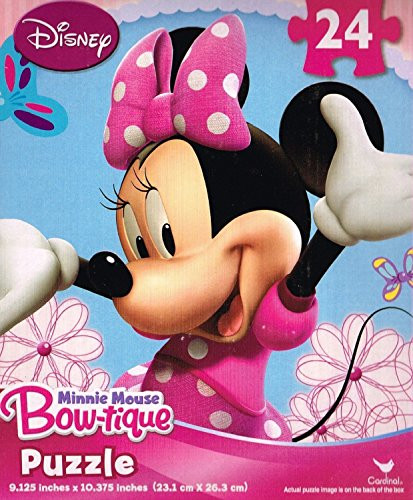 Disney Minnie Mouse Bowtique 24Piece Puzzle - Assorted Styles, Multicolor
