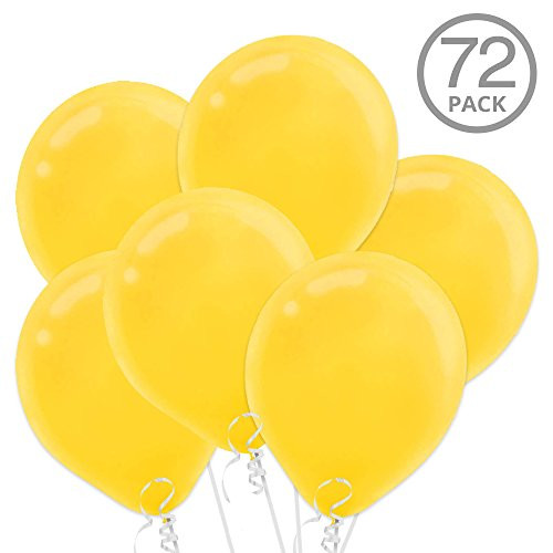 Yellow 12" Latex Balloons 72ct