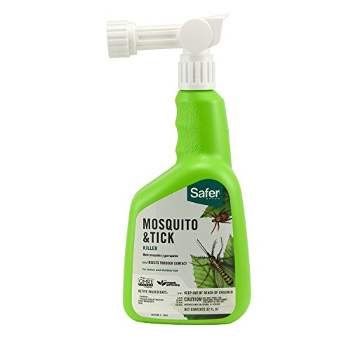 Safer Brand 5108 Mosquito and Tick Killer, 32-Ounce Ready-to-Spray Concentrate