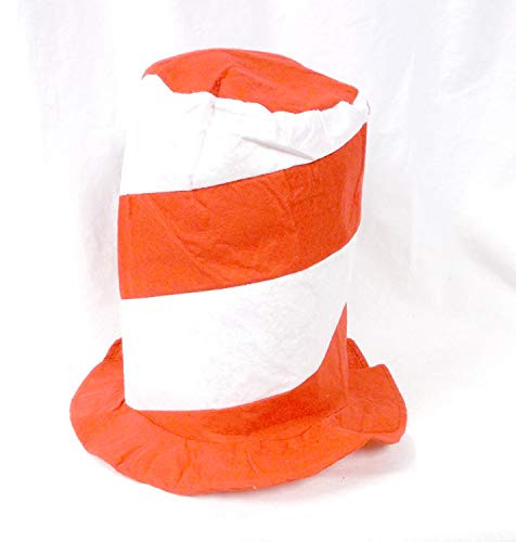 U.S. Toy Red and White Stovepipe Felt Hat (1)