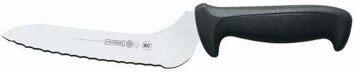 Mundial 5620-7E 7-Inch Offset- Serrated Edge Sandwich Knife, Black