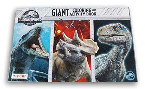 Lazy Days Jurassic World Fallen Kingdom Giant Coloring and Activity Book - 11 x 16 Inch