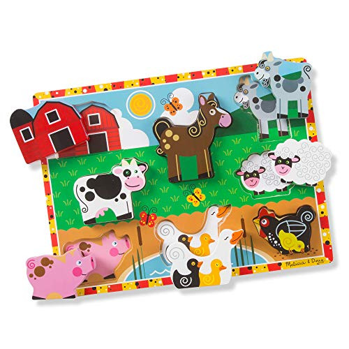 Melissa & Doug Farm Wooden Chunky Puzzle